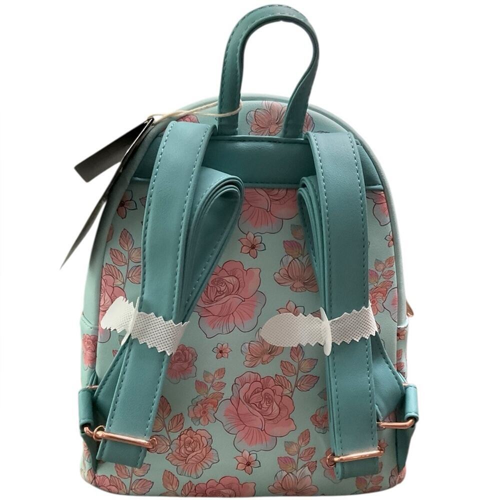 Disney Loungefly Cinderella Pink Floral Mini Backpack NWT - Picture 2 of 9